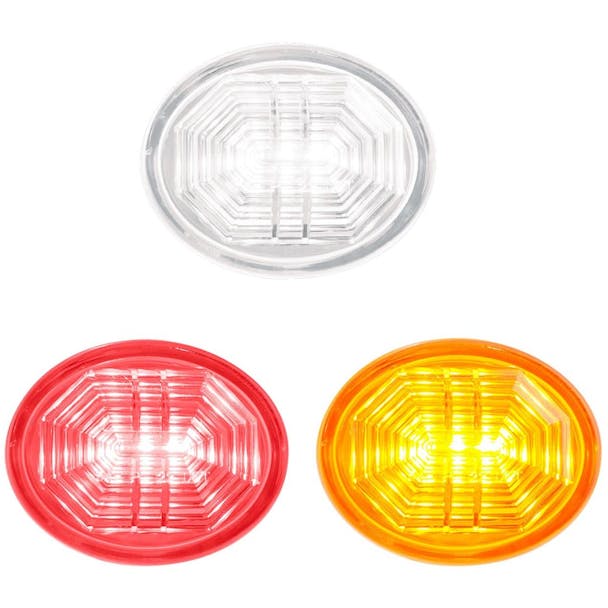 3 LED Oval Clearance Marker Lights - Thumbnail