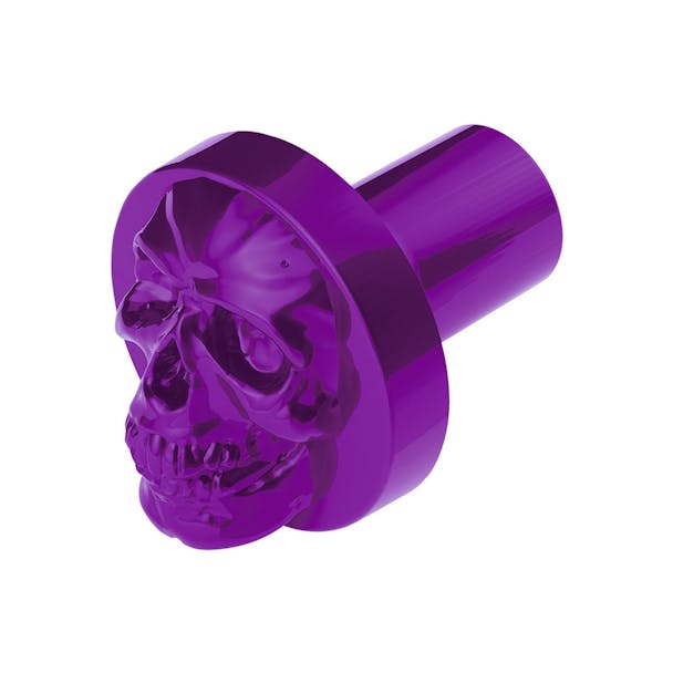 Vibrant Candy Purple Skull Air Valve Knob Default