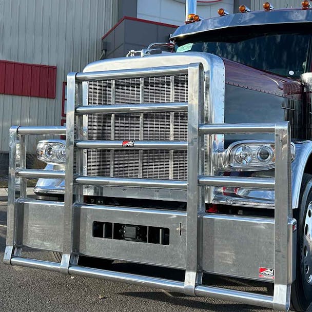 Peterbilt 589 4 Post Ali Arc Quick Release Bumper Grill Guard Default