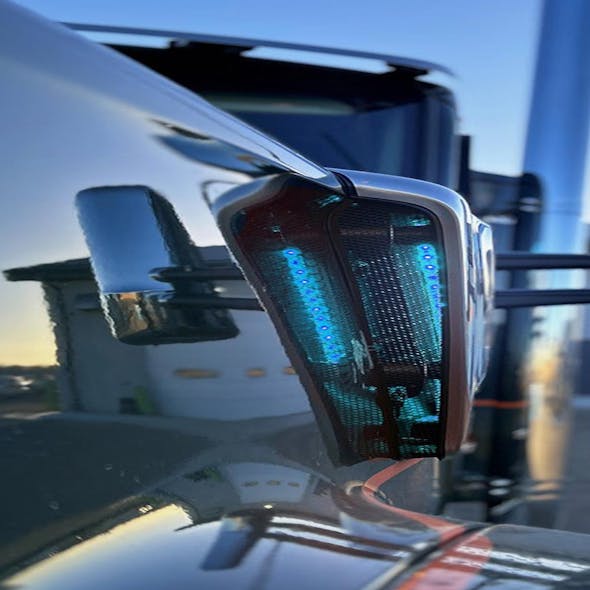 Kenworth W990 Air Intake Light By Shift Products Blue Example