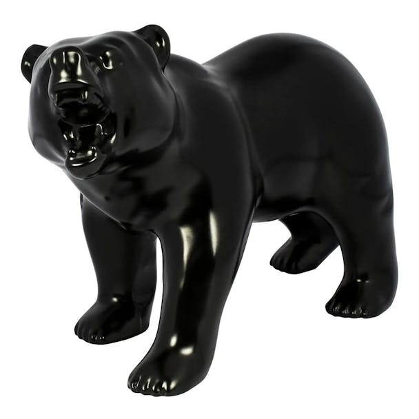 Black Growling Bear Hood Ornament by Grand General Default