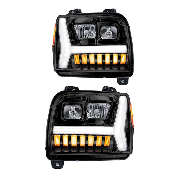 Kenworth Blackout W990 Headlights 2018-2024 - both