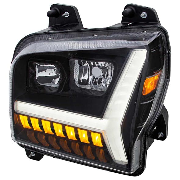 Kenworth Blackout W990 Headlights 2018-2024  - Lights on