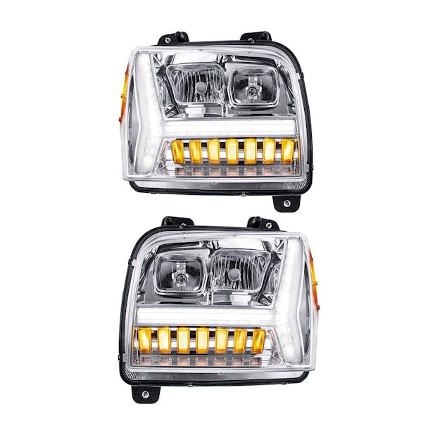 Kenworth Chrome W990 Headlights 2018-2024 - Both