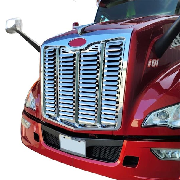 Peterbilt 579 Standard Louvered Hood Grill Default