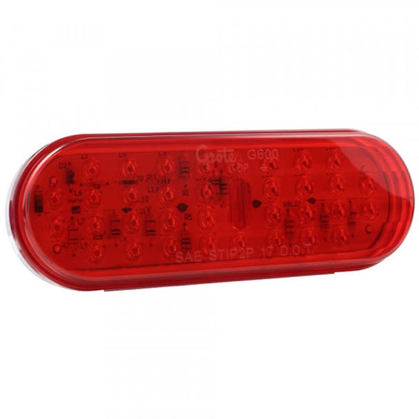 Grote Hi Count 6" Oval Red LED Stop Tail Turn Light Pack Of 50 (29172) 1