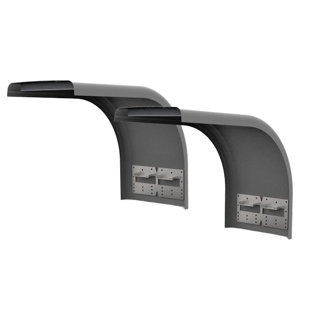 Semi Truck Fiberglass Half Fender By Shift Products - pair