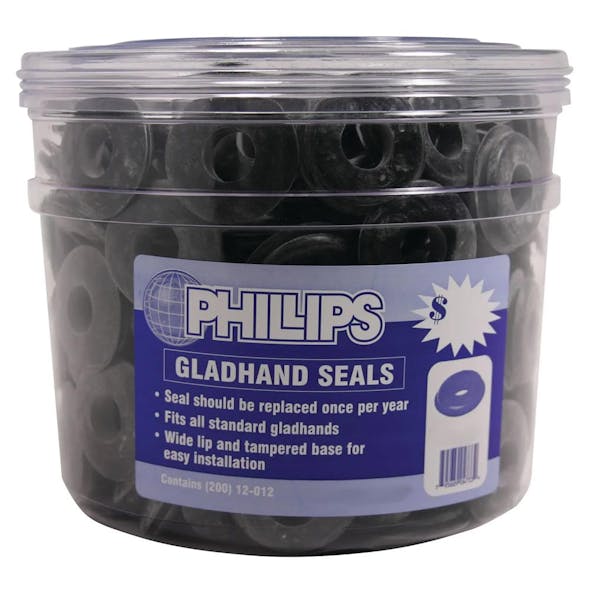 Black Polyurethane Gladhand Seals 200ct By Phillips Default