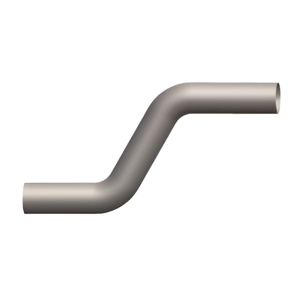 Thomas Bus 4" 2-Bend Tail Pipe 126437 Default