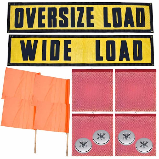 Oversize Load Banner & Safety Flag 14-Piece Kit Default