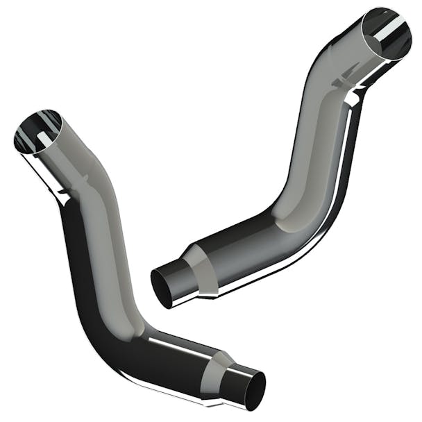 Kenworth W900 Exhaust Elbow By Lincoln Chrome K180-18616CP both sides