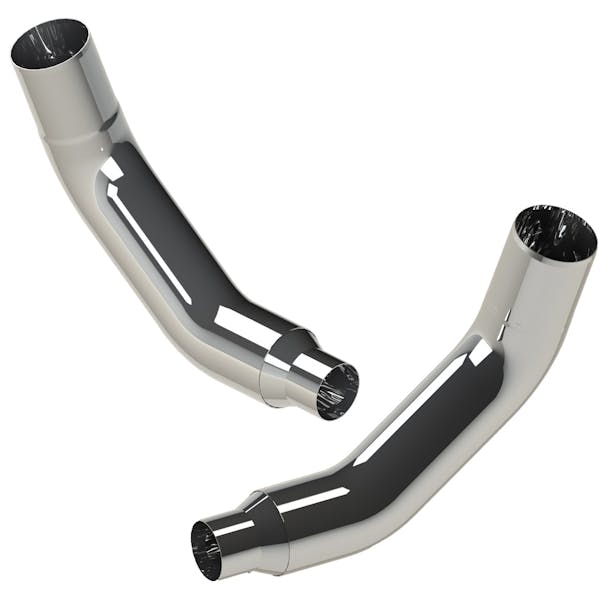 Kenworth W900 Exhaust Elbow By Lincoln Chrome M66-1270CP - both sides
