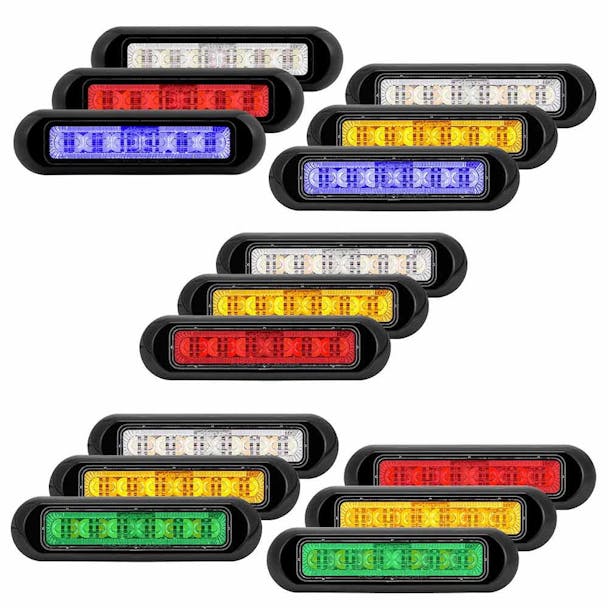 18 LED Tri Color Warning Light - Default