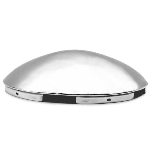 Stainless Steel 5 Notch Dome Style Front Hub Cap - Thumbnail