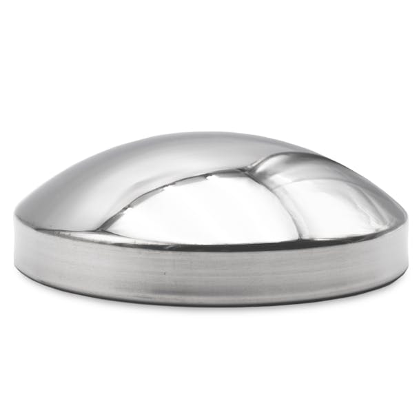 Stainless Steel 8" ID Dome Style Rear Hub Cap - Thumbnail