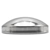 Stainless Steel 8" ID Dome Style Rear Hub Cap - Side