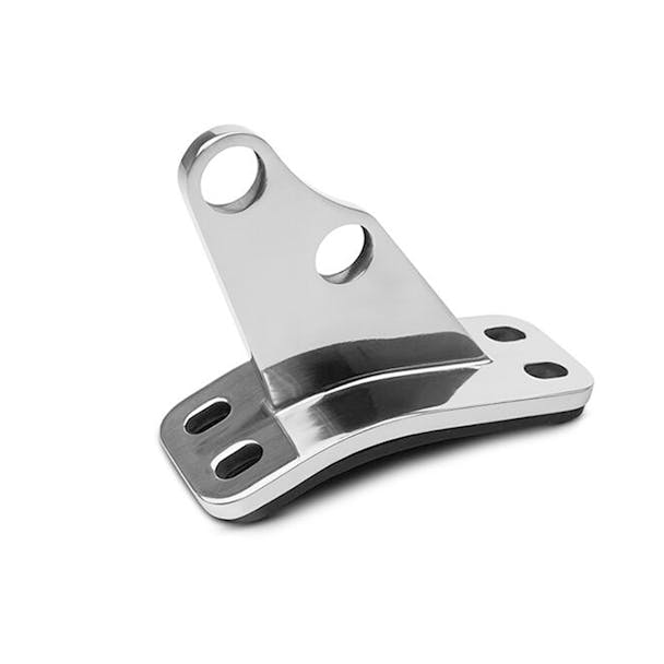 Peterbilt Chrome Plated Angled Exhaust Bracket 14-12998 by RoadWorks Default