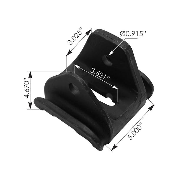 International-Hendrickson-Top-Plate-U-Bolt-E15181-measurement