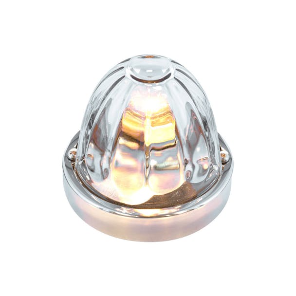 Flush Mount Clear Watermelon Clearance Marker Light - Thumbnail