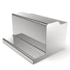 Peterbilt 304 Stainless Steel Battery Box Cover With Rounded Corners - raised step