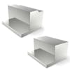 Peterbilt 304 Stainless Steel Battery Box Cover With Square Corners - Standard and Raised Step