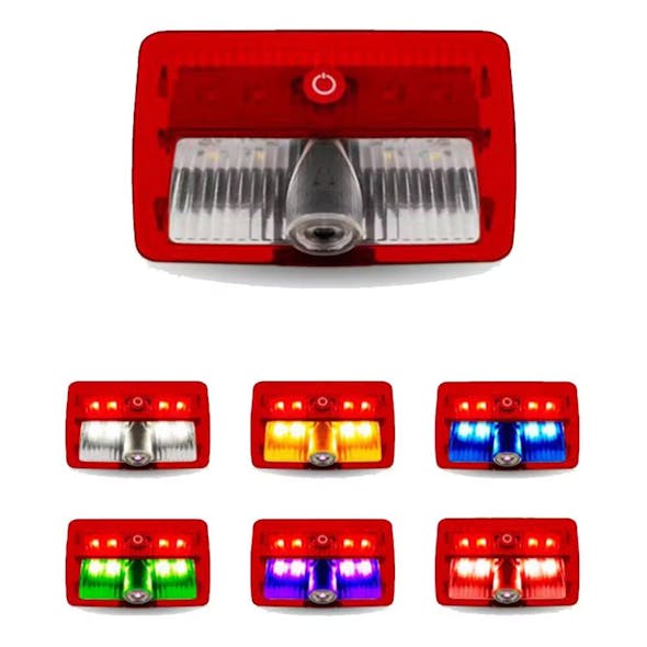Kenworth Peterbilt Canada Flag Color LED Projector Door Light 16-09012 - colors