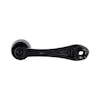 Zinc Black Die-Cast Window Crank With 3/8 -Spline Adapter - Back