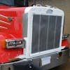 Freightliner Classic Blackout Horizon Series DRL LED Headlight Assembly - Headlights on a truck example - off and closer view