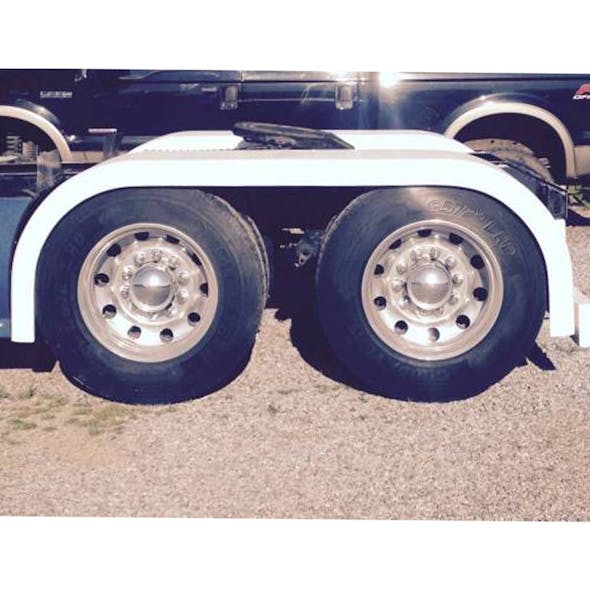 Universal Straight Full Fenders by Talladega Fiberglass - side view