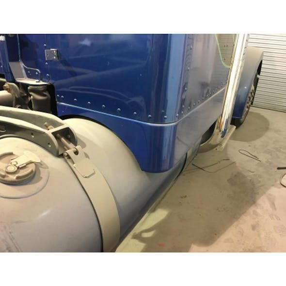 Universal 8” Sleeper Panels 48" Long By Talladega Fiberglass - Mounted