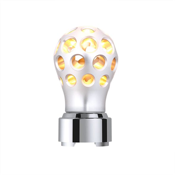Phoenix Billet Gearshift Knob With LED - Front View Lit