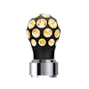 Phoenix Black Gearshift Knob With LED - Front View Lit