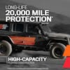 Long-Life 20,000 Mile Protection

High-Capacity Pleated Construction