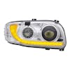 Peterbilt 367 388 389 567 589 Heated Chrome Projector Headlight With Dual Function DRL Passenger Side