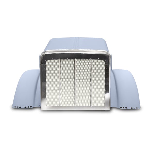 Peterbilt 388 389 Aluminum Hood With Grille 2007 And Newer L29-6097-101 L29-6097-102 - Front