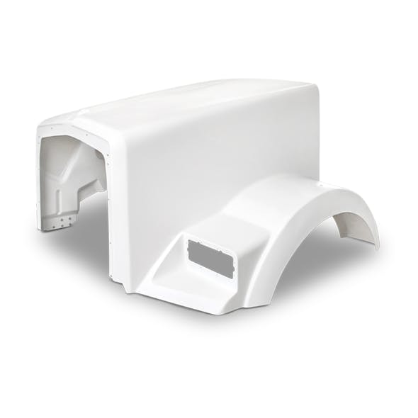 Kenworth T800 Hood 2008 And Newer L29-1102-1210000 L29-1102-1220000 - Angled, Upper Driver View