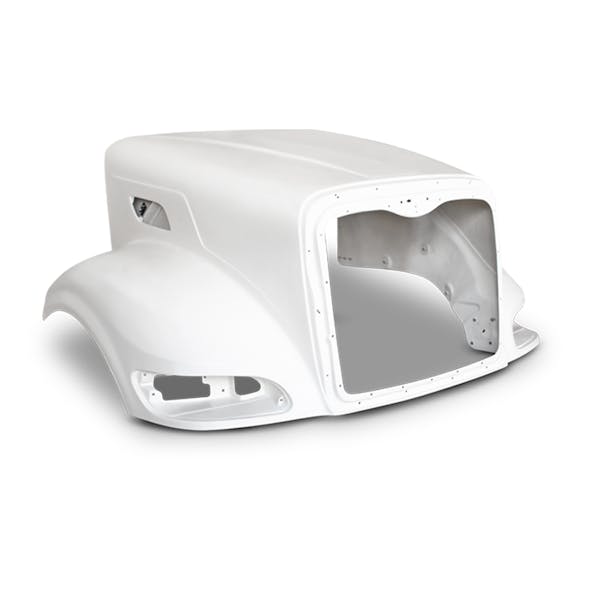 Peterbilt 386 Modified Design Hood 2006 And Newer L29-6036 L29-6039 - Angled View