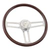 18" Wood Half Wrap Speed Racer Steering Wheel  Side View