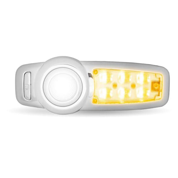 Peterbilt 567 579 589 Chrome Multicolor LED Interior Projector Dome Light - Amber