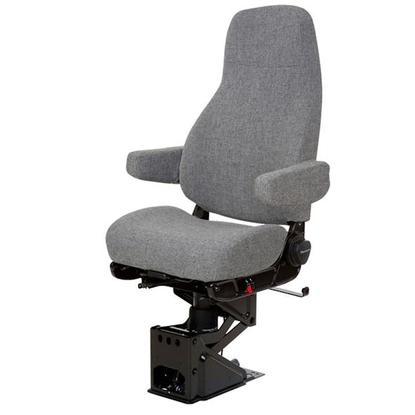 Ensign Hi-Back Grey Cloth W Arm Rest