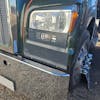 Kenworth W990 304 Stainless Steel Front Fender Guard By Shift Products - Installed on truck, protective film still on