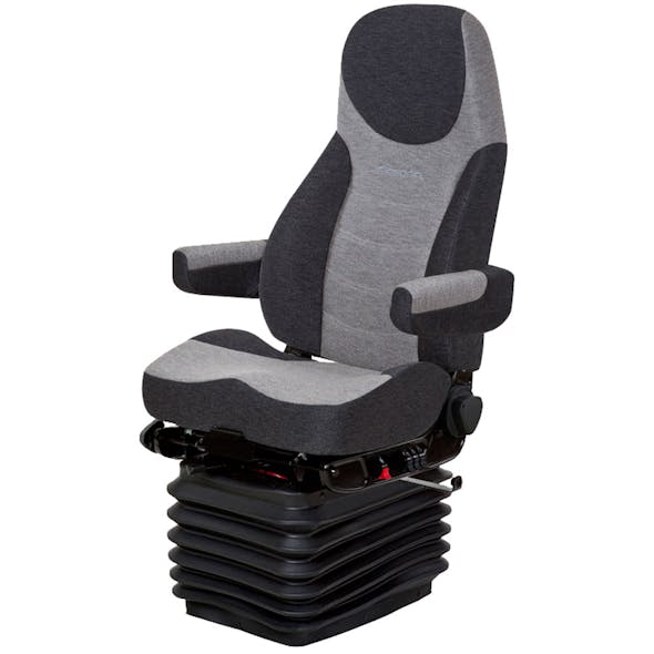 National Seating Corsair HiPro Cloth Seat Black/Charcoal Grey Cloth W Armrests