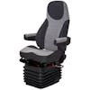National Seating Corsair HiPro Cloth Seat Black/Charcoal Grey Cloth W Armrests