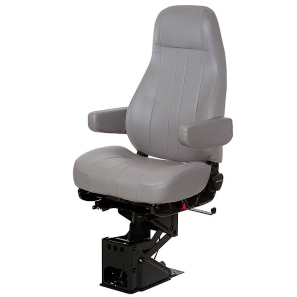 National Seating Captain HiPro Seat grey vinyl w arms