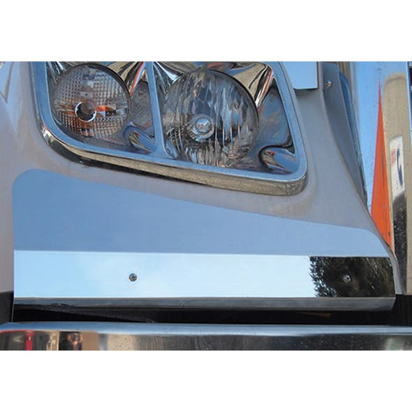 Freightliner Coronado 2010+ Premium 304 Stainless Steel Fender Guards - Installed