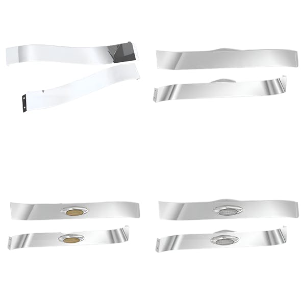 Kenworth T680 Premium 304 Stainless Steel Cab And Sleeper Panels Blank - Options