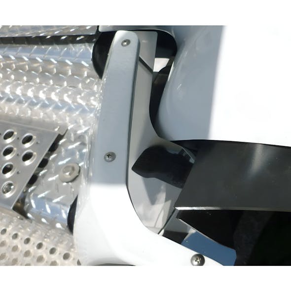 Kenworth T880 Premium 304 Stainless Steel Fender Splash Guards - Installed on truck