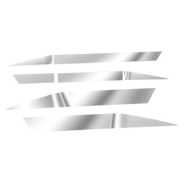 Kenworth T680 Next Gen 2022+ Premium 304 Stainless Steel Front Step Kick Panels - Set