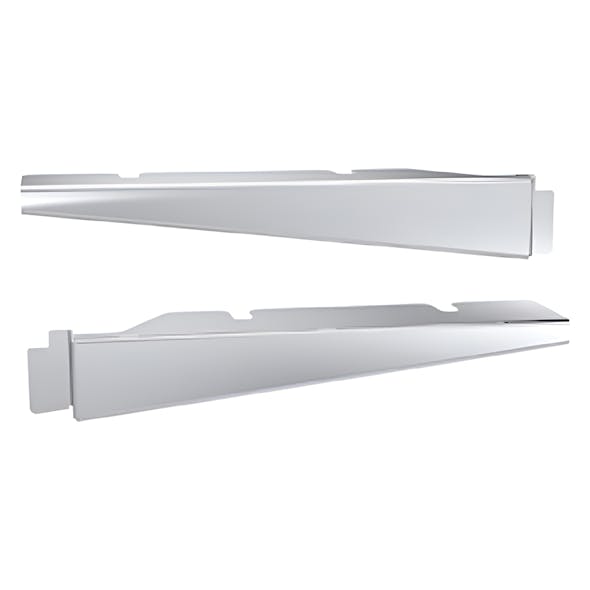 Kenworth T680 Next Gen 2022+ Premium 304 Stainless Steel Sleeper Extension Panels - Pair