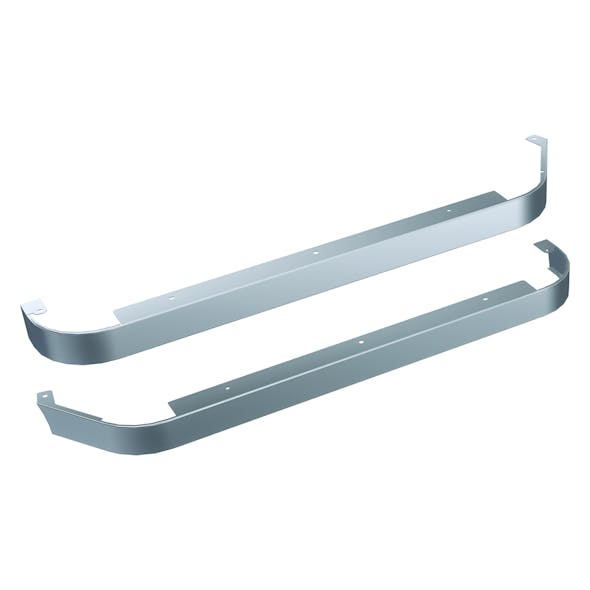 Kenworth W990 52" Sleeper Without Extenders Premium 304 Stainless Steel Sleeper Panels - Blank